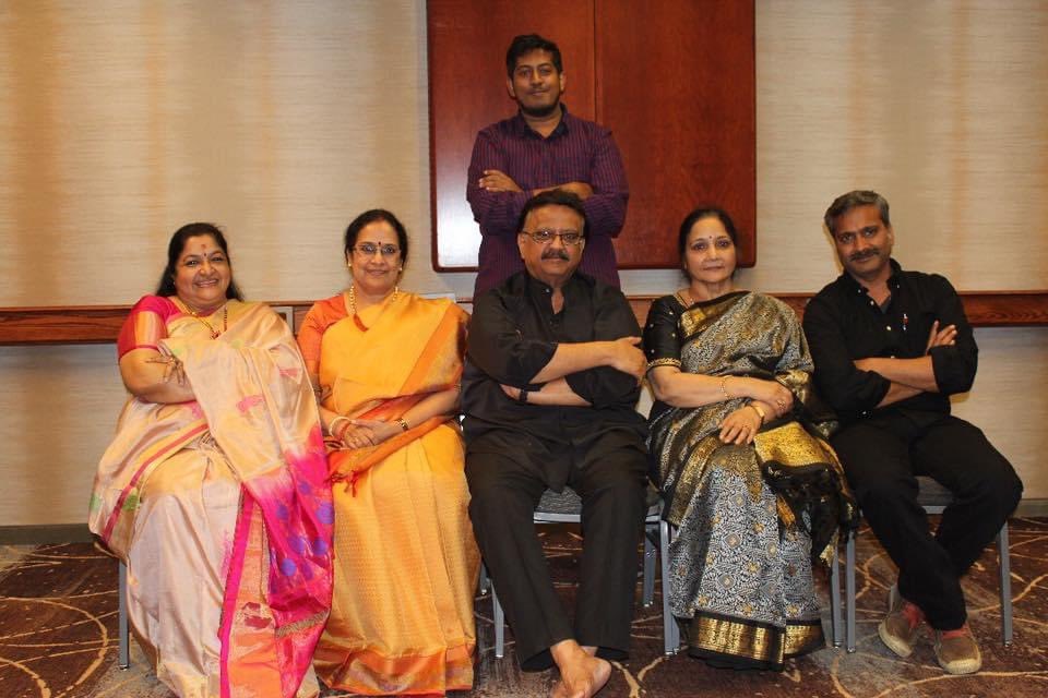 See how SP Balasubramaniam's wife and two children are doing.