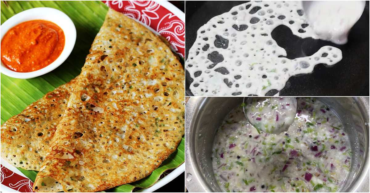 Simple rava dosa recipe will be ready in just 10 minutes