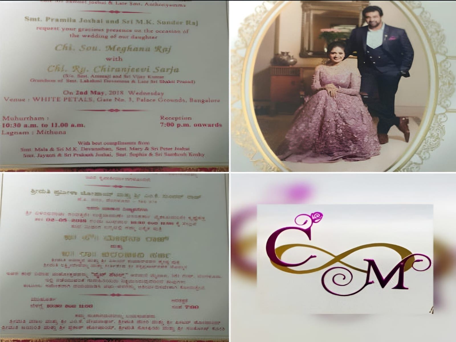 Chiru Meghana Wedding Card